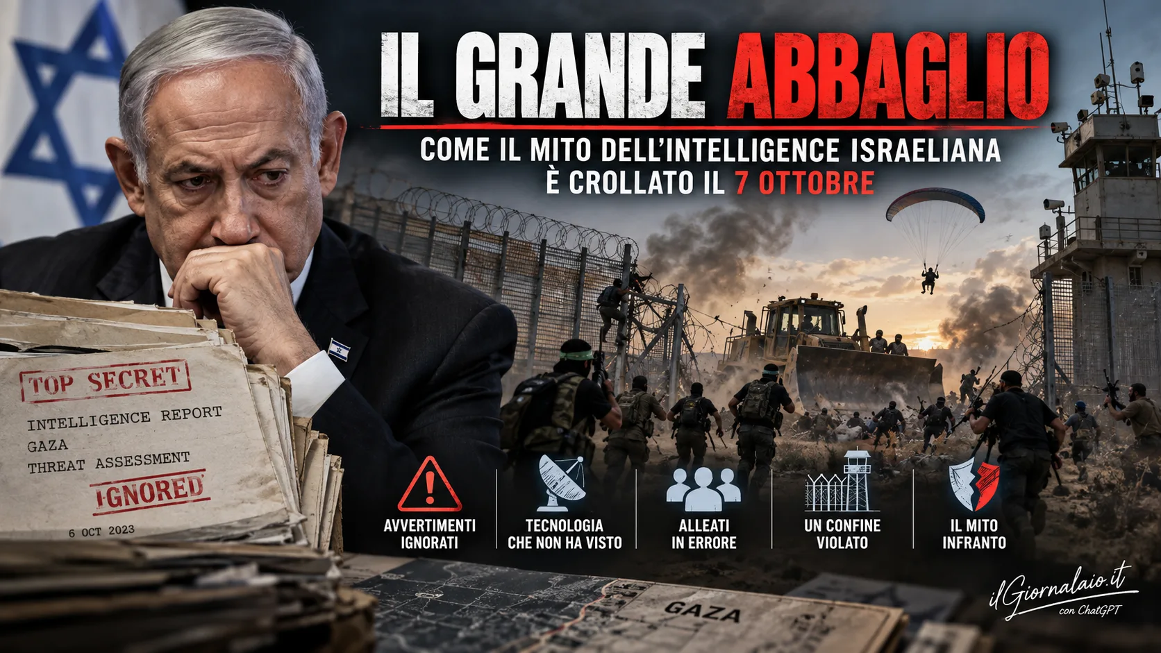 L'altra faccia del 7 ottobre: il fallimento dell'intelligence israeliana e gli avvertimenti ignorati