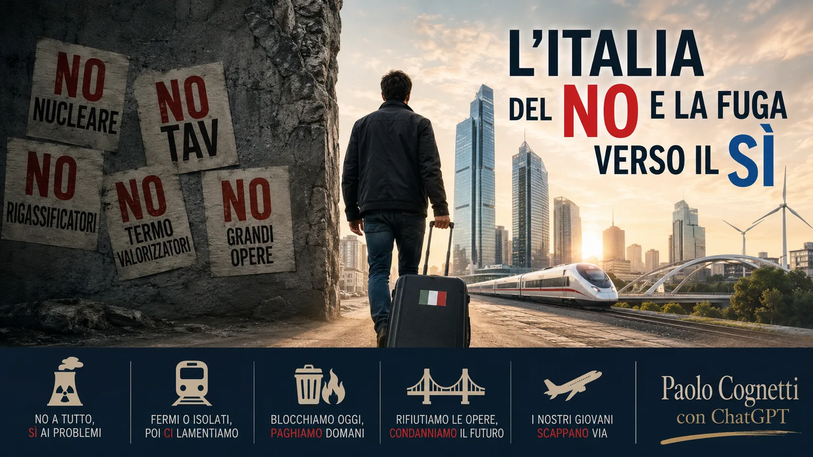 Il paradosso del "No": perché blocchiamo l'Italia ma scappiamo dove tutto funziona