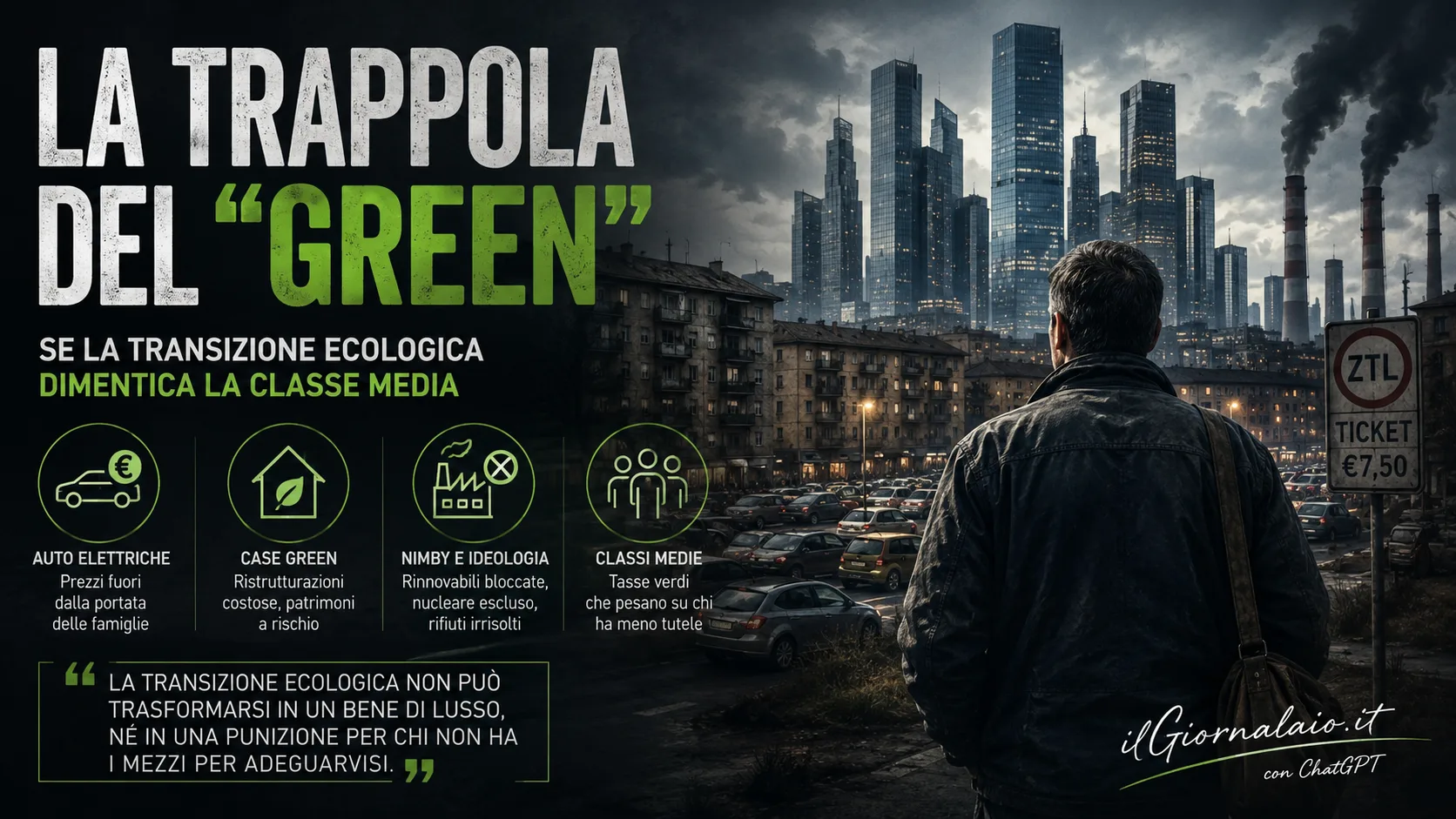 La trappola del "Green" e il grande corto circuito della sinistra