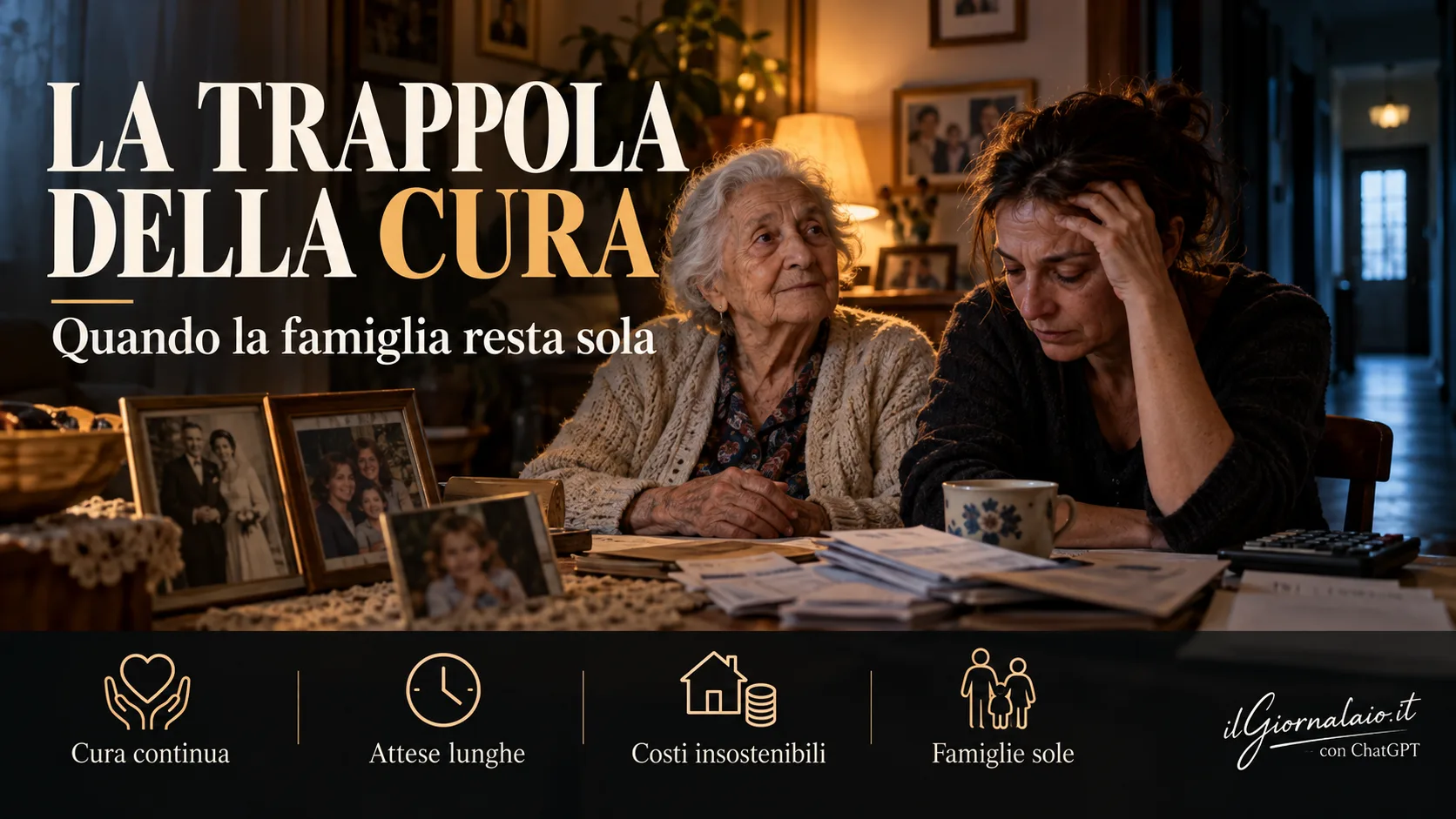Longevi ma non autosufficienti: la trappola silenziosa che sta svuotando le famiglie italiane
