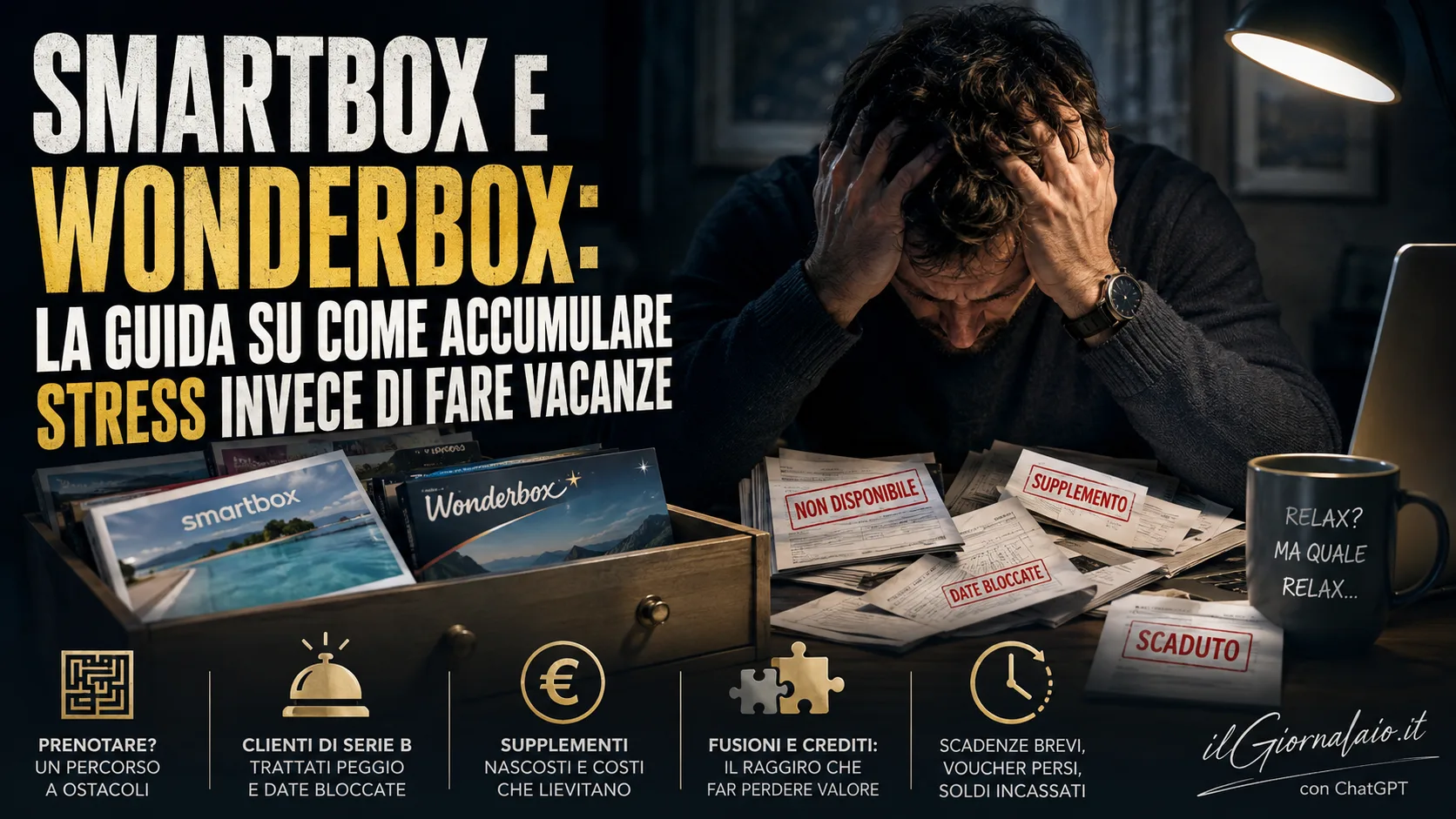 Smartbox e Wonderbox: La guida su come accumulare stress invece di fare vacanze